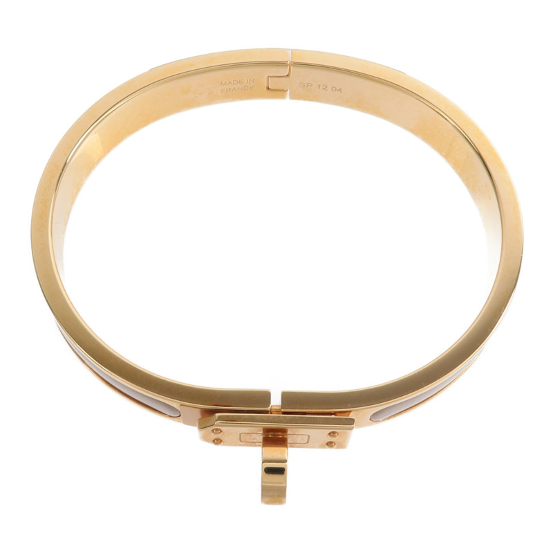 HERMES 金屬/琺瑯Mini Clic Kelly手鐲-3
