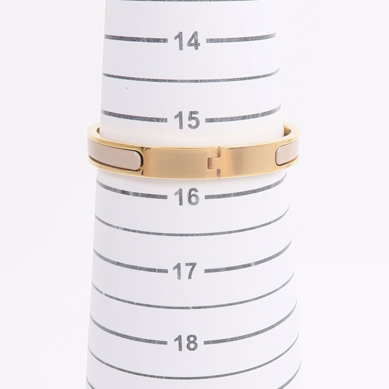 HERMES 金屬/琺瑯Mini Clic Kelly手鐲-9