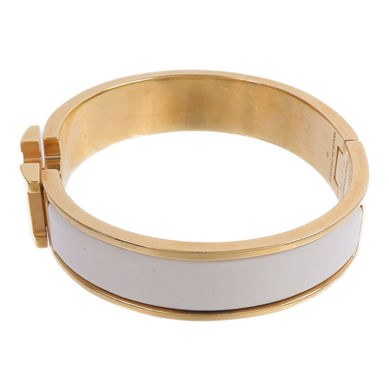 HERMES 金屬/琺瑯Clic H Bracelet手鐲-1