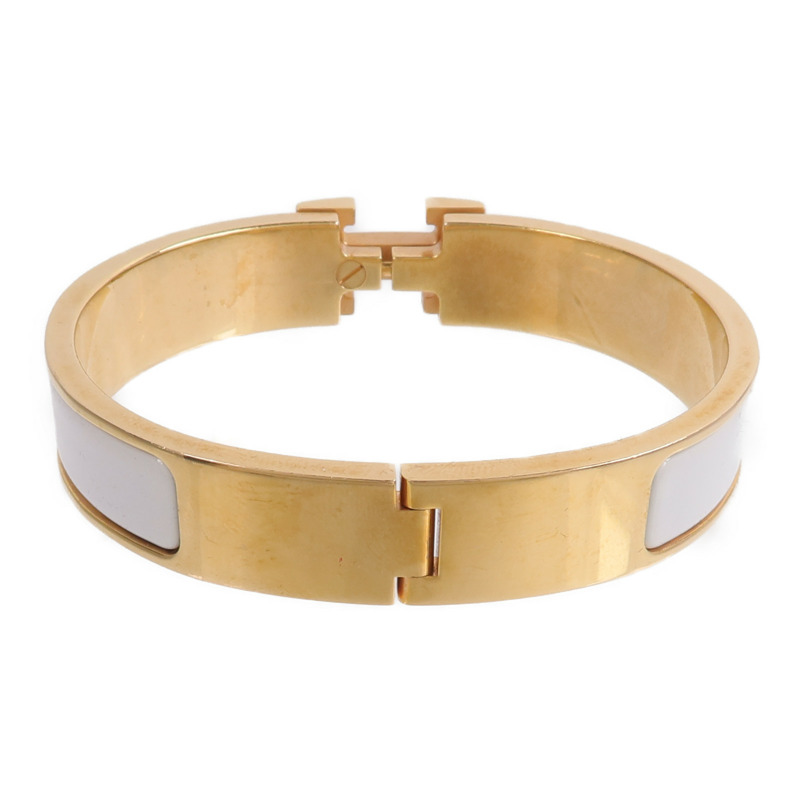 HERMES 金屬/琺瑯Clic H Bracelet手鐲-2