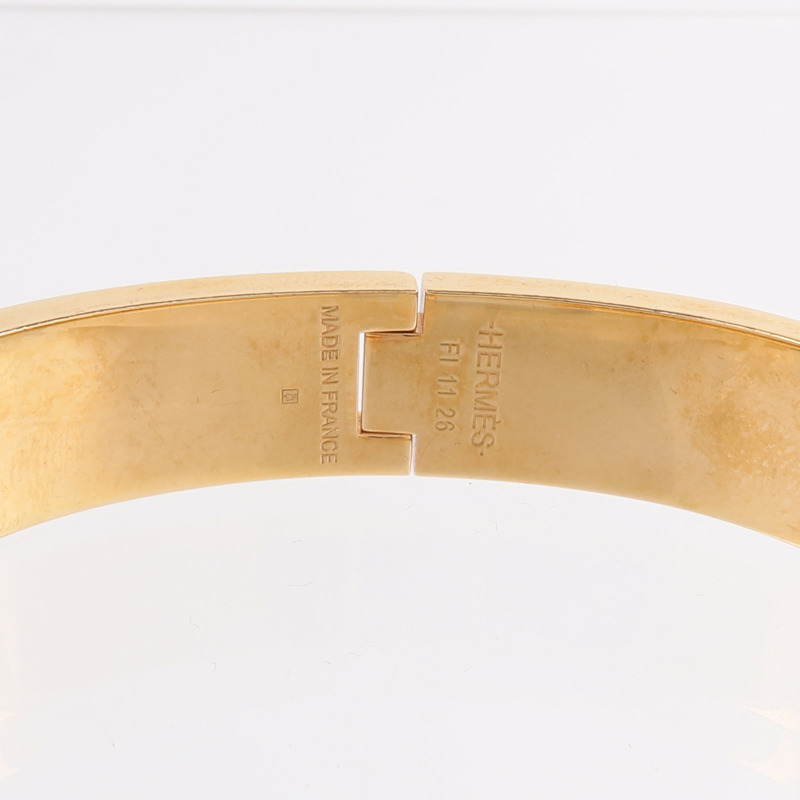 HERMES 金屬/琺瑯Clic H Bracelet手鐲-5