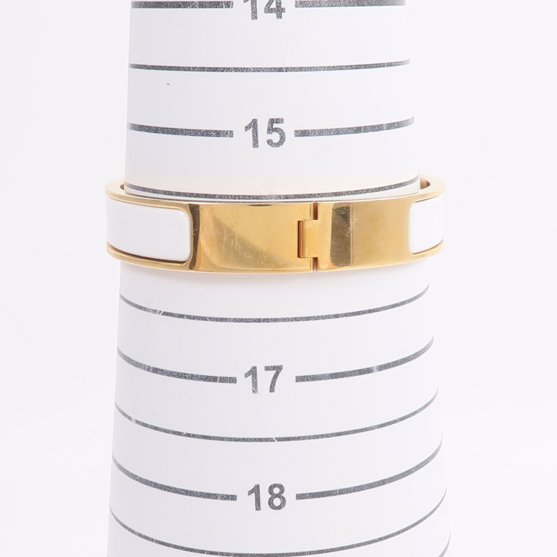 HERMES 金屬/琺瑯Clic H Bracelet手鐲-11