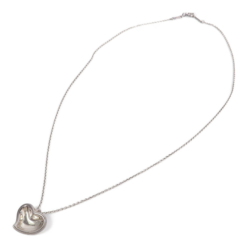 TIFFANY&CO 925純銀Heart Pendant Necklace項鍊-3
