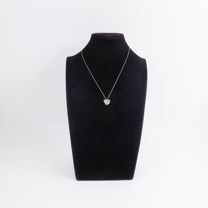 TIFFANY&CO 925純銀Heart Pendant Necklace項鍊-10