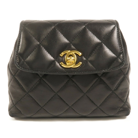 CHANEL 羊皮皮革Waist Bag鏈帶腰包