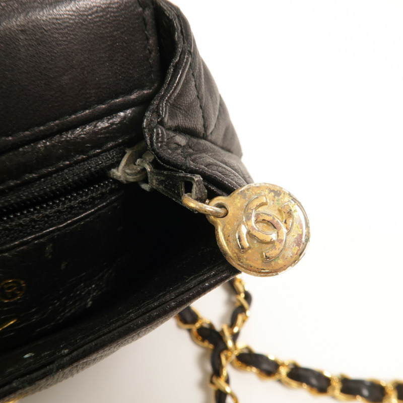 CHANEL 羊皮皮革Waist Bag鏈帶腰包-19