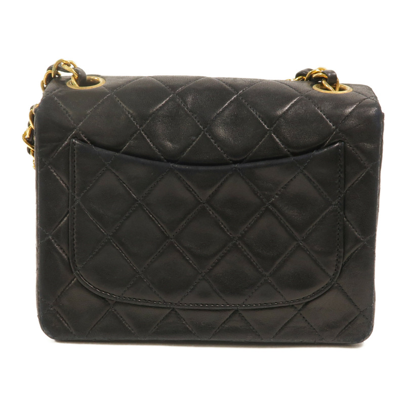 CHANEL 羊皮皮革Chain Shoulder鏈帶肩背袋-1