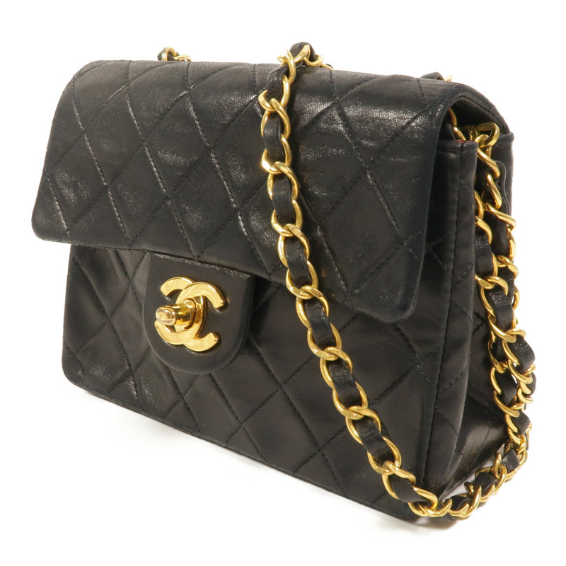 CHANEL 羊皮皮革Chain Shoulder鏈帶肩背袋-2