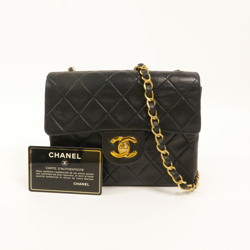 CHANEL 羊皮皮革Chain Shoulder鏈帶肩背袋-11