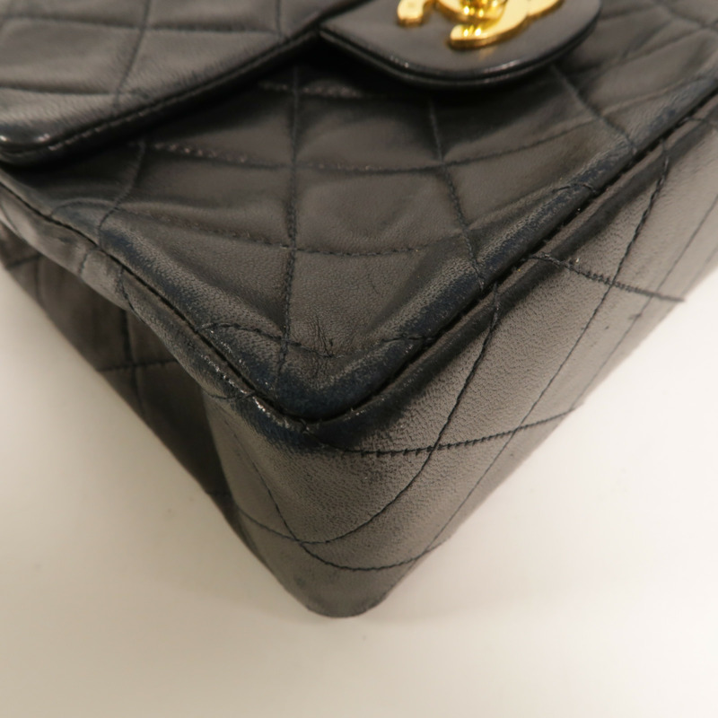 CHANEL 羊皮皮革Chain Shoulder鏈帶肩背袋-12