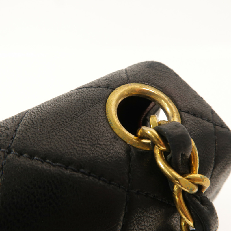 CHANEL 羊皮皮革Chain Shoulder鏈帶肩背袋-16