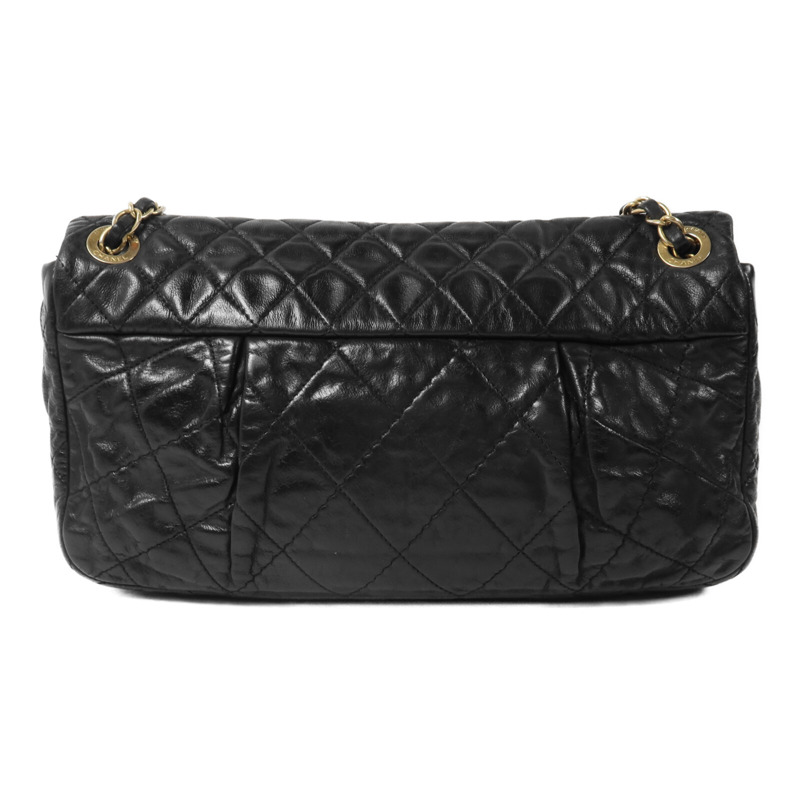 CHANEL 牛皮皮革Chain Shoulder鏈帶肩背袋-1
