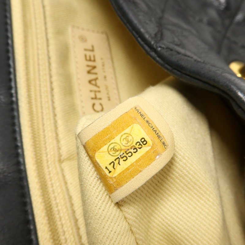 CHANEL 牛皮皮革Chain Shoulder鏈帶肩背袋-6