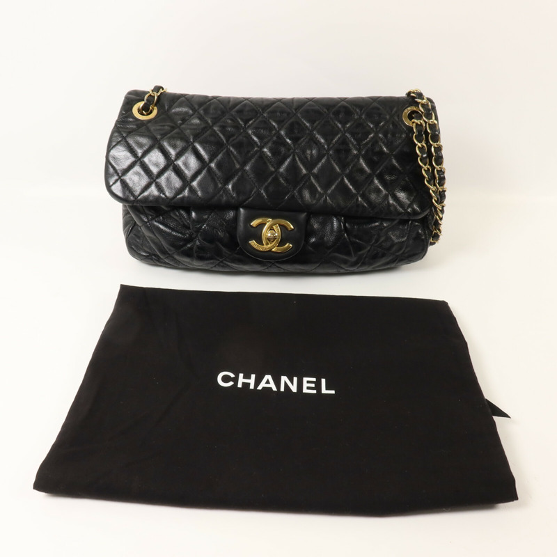 CHANEL 牛皮皮革Chain Shoulder鏈帶肩背袋-11