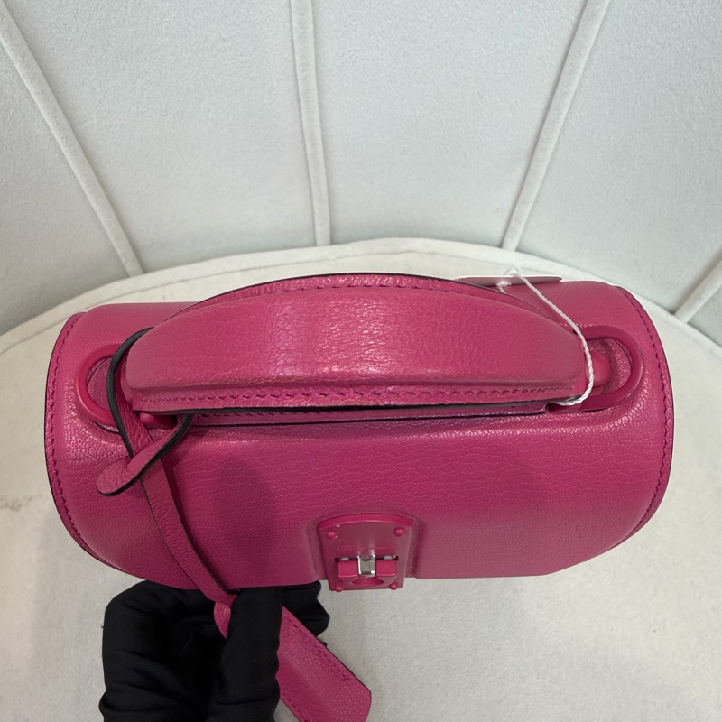 Salvatore Ferragamo 桃紅色Boxyz 系列單肩包XB752-6