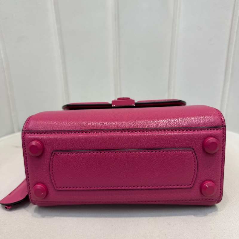 Salvatore Ferragamo 桃紅色Boxyz 系列單肩包XB752-8