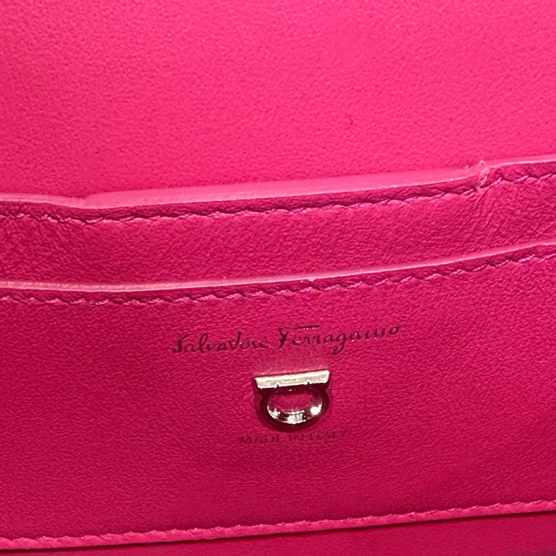 Salvatore Ferragamo 桃紅色Boxyz 系列單肩包XB752-32