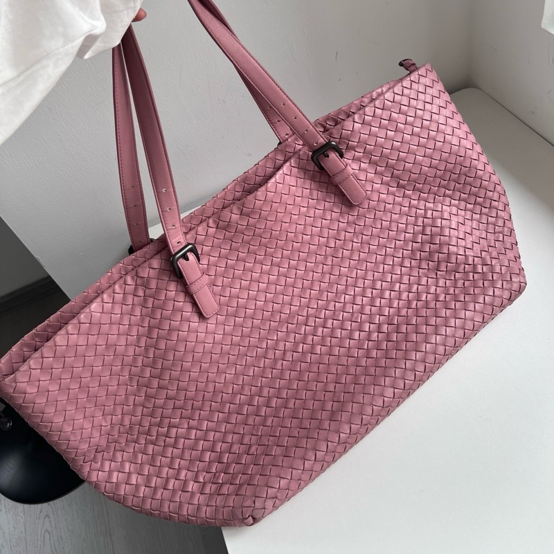 葆蝶家0Bottega Veneta tote單肩包,煙灰粉紫色-1