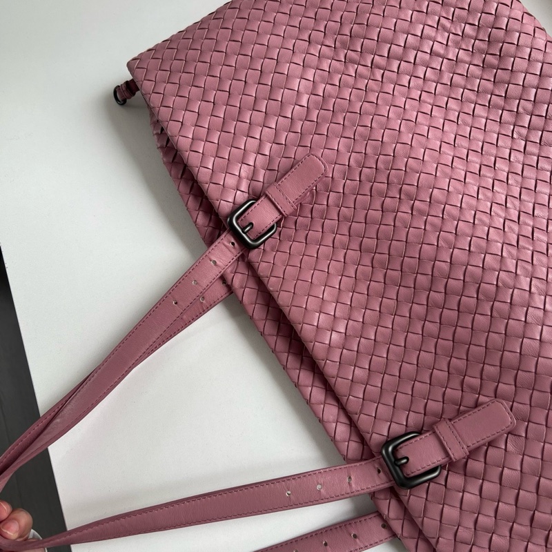 葆蝶家0Bottega Veneta tote單肩包,煙灰粉紫色-4