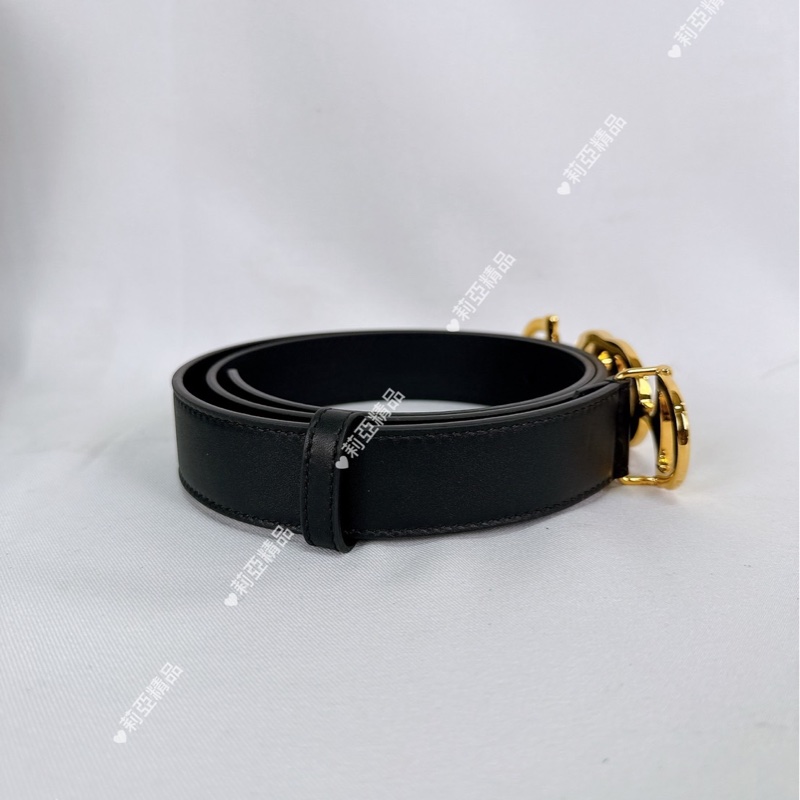 莉亞精品♡ Gucci馬銜釦皮腰帶 85cm 二手美品-6