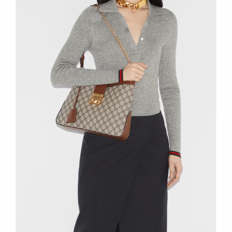 Gucci 女士 PADLOCK GG 中號單肩包均碼碼中號、32.5cm*5.5cm*24cm-6