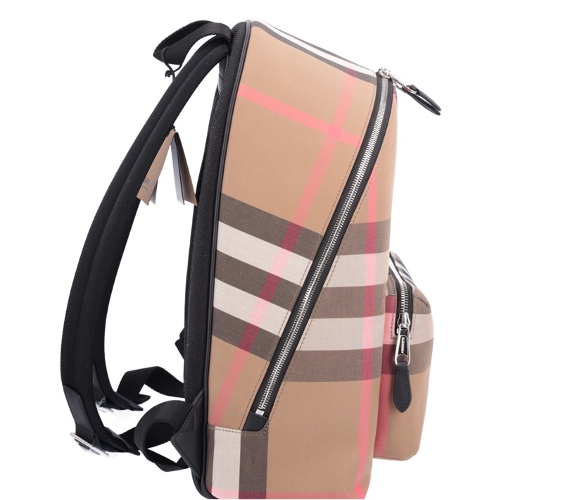 Burberry 男女同款 格紋雙肩包均碼碼常規、30cm*14cm*42cm-3