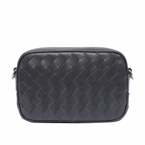 Bottega Veneta 男士 迷你Intrecciato拉鍊單肩包均碼碼MINI、20cm*5cm*12.5cm
