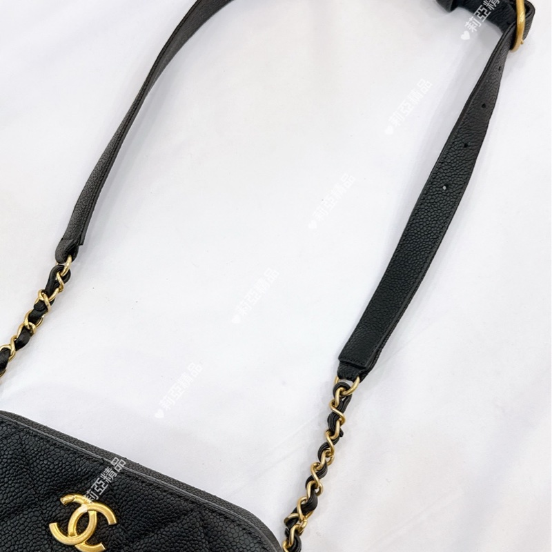 莉亞精品♡ Chanel 荔枝相機包 AS0969 二手美包-15