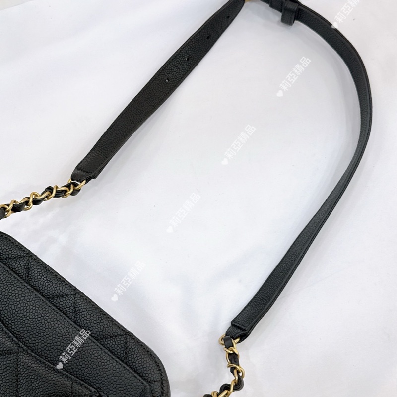 莉亞精品♡ Chanel 荔枝相機包 AS0969 二手美包-16