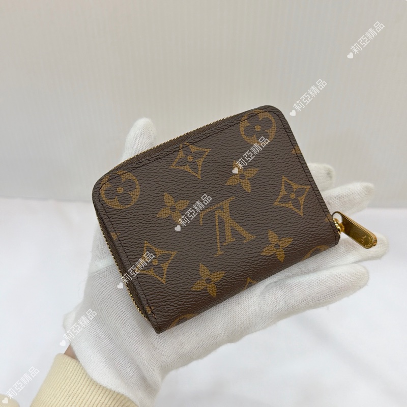 莉亞精品♡Lv 老花ㄇ拉零錢包 二手美品-2