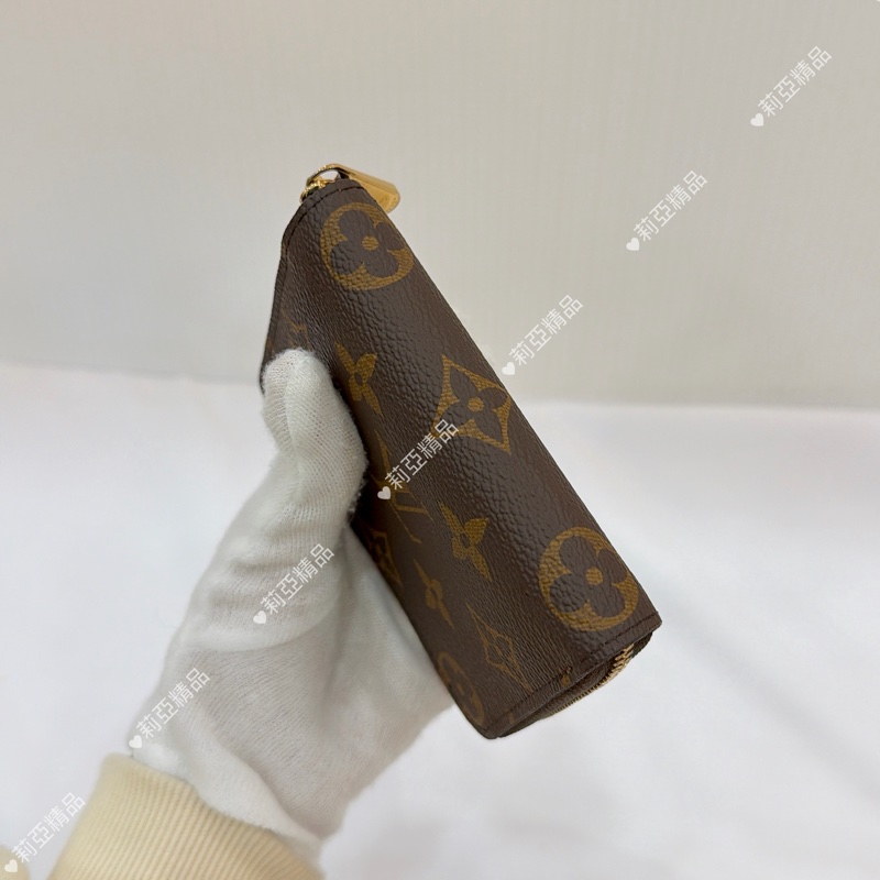 莉亞精品♡Lv 老花ㄇ拉零錢包 二手美品-6