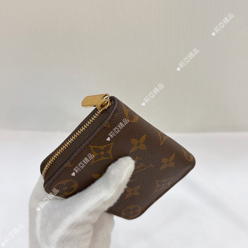 莉亞精品♡Lv 老花ㄇ拉零錢包 二手美品-7