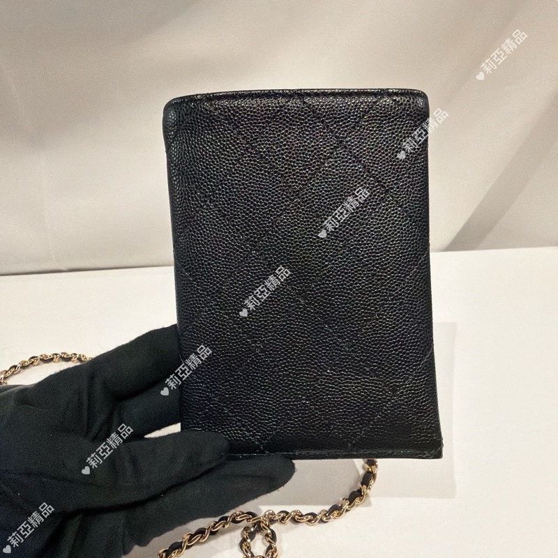 莉亞精品♡ Chanel 多功能荔枝皮woc AP2595  二手美包-16