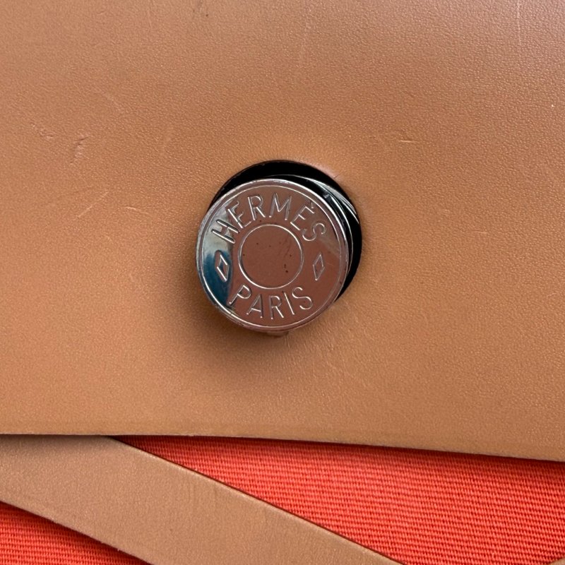 Hermès 愛馬仕 Herbag39 愛馬仕橙銀扣 X刻-3