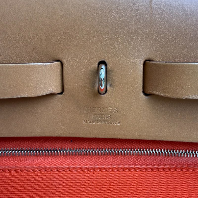 Hermès 愛馬仕 Herbag39 愛馬仕橙銀扣 X刻-4