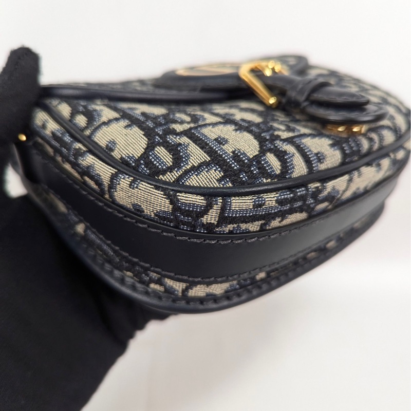莉亞精品♡ Dior Bobby小號老花馬鞍包 二手美包-12