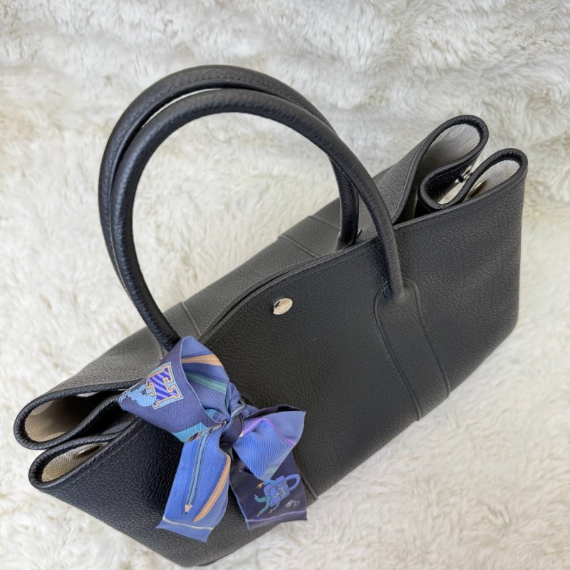 Hermès garden party 花園 黑色 Taurillon Nobillo 36 銀扣-4
