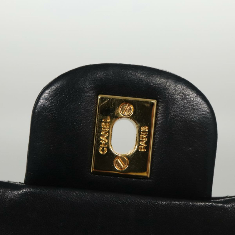 【日本直送】香奈兒 Matelasse 25 鏈條情人節限量版羊皮黑 CC Auth 103226SAM-7