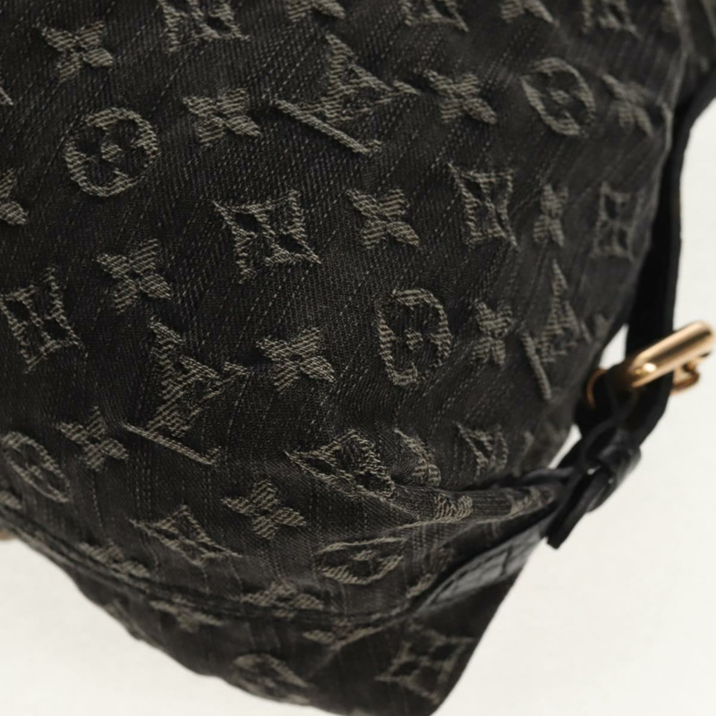 【日本直送】路易威登 Monogram Denim Neo Cabby MM 兩用包 黑色 M95351 LV Auth TR157-12