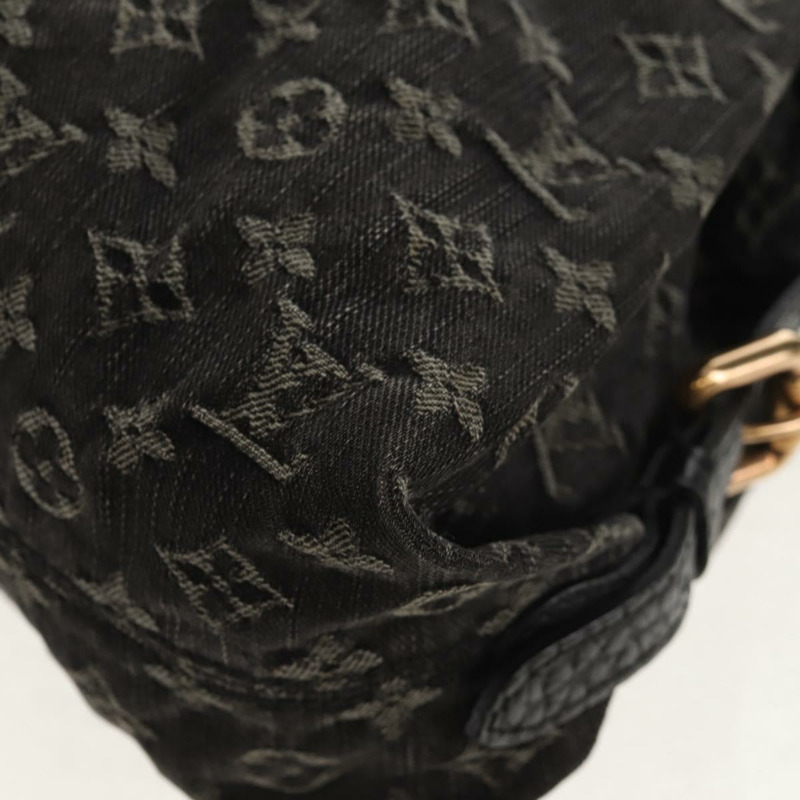 【日本直送】路易威登 Monogram Denim Neo Cabby MM 兩用包 黑色 M95351 LV Auth TR157-14