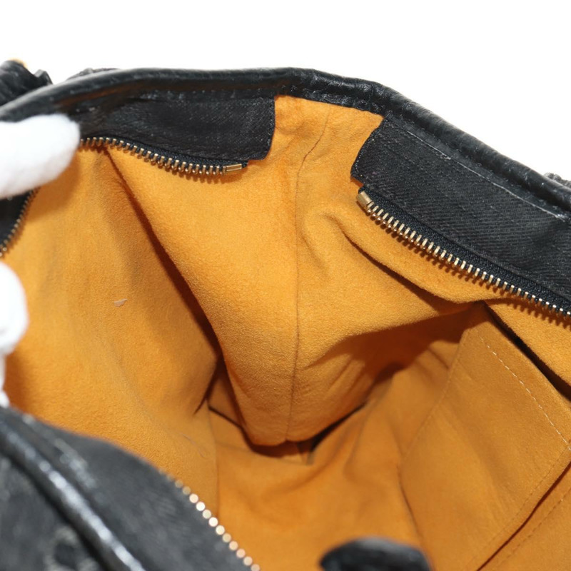 【日本直送】路易威登 Monogram Denim Neo Cabby MM 兩用包 黑色 M95351 LV Auth TR157-19
