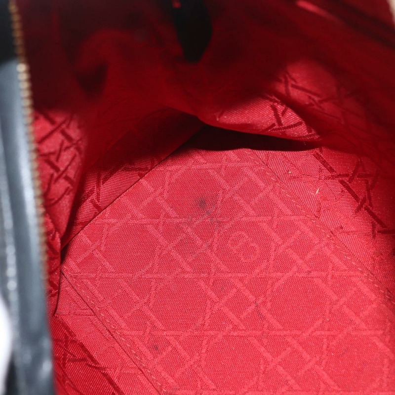 【日本直送】Christian Dior Lady Dior Canage 手袋,羊皮材質,黑色,金色,正品 BSZ177SAV-9