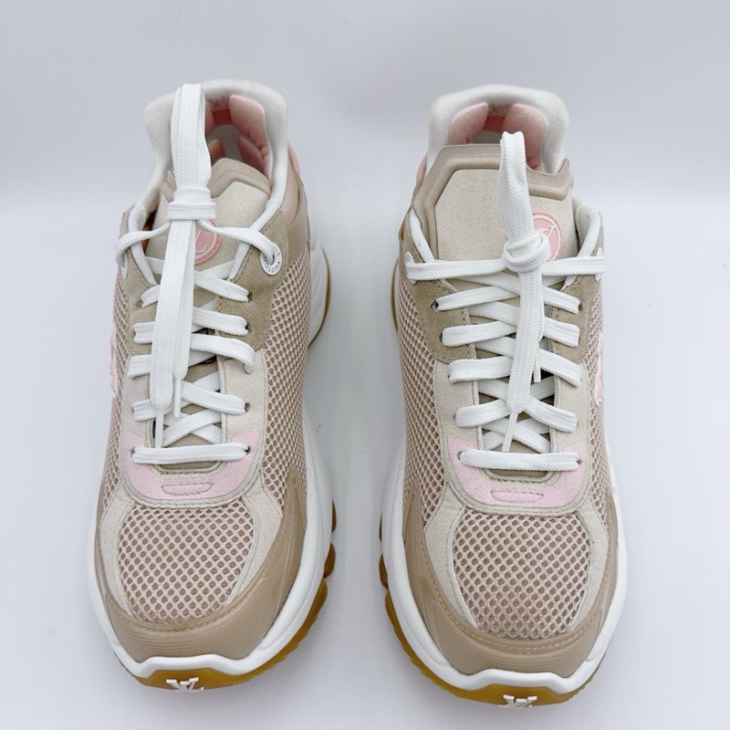 99新/Lv路易威登/36碼/新款卡其拼粉Run55老爹鞋/-3