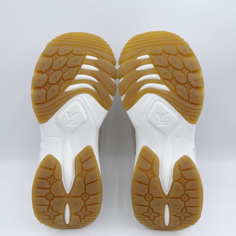 99新/Lv路易威登/36碼/新款卡其拼粉Run55老爹鞋/-6