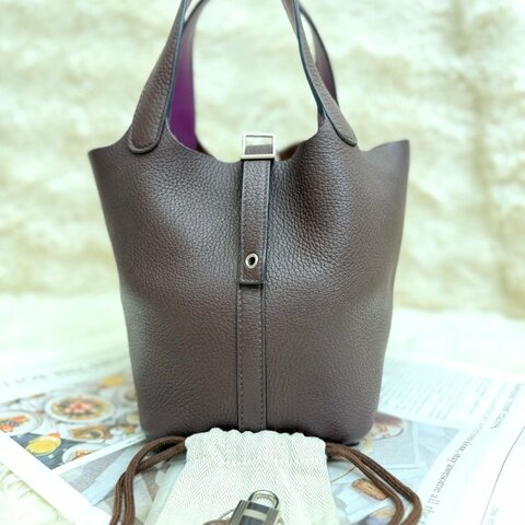 Hermès Picotin Lock 菜籃子 Togo 18 銀扣 u stamp