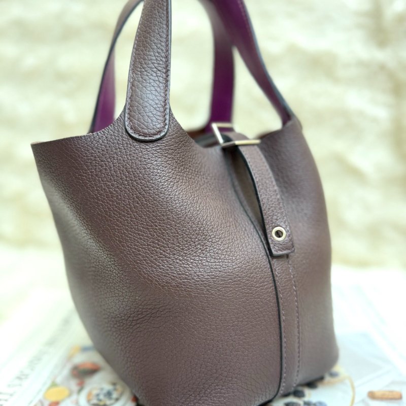 Hermès Picotin Lock 菜籃子 Togo 18 銀扣 u stamp-2