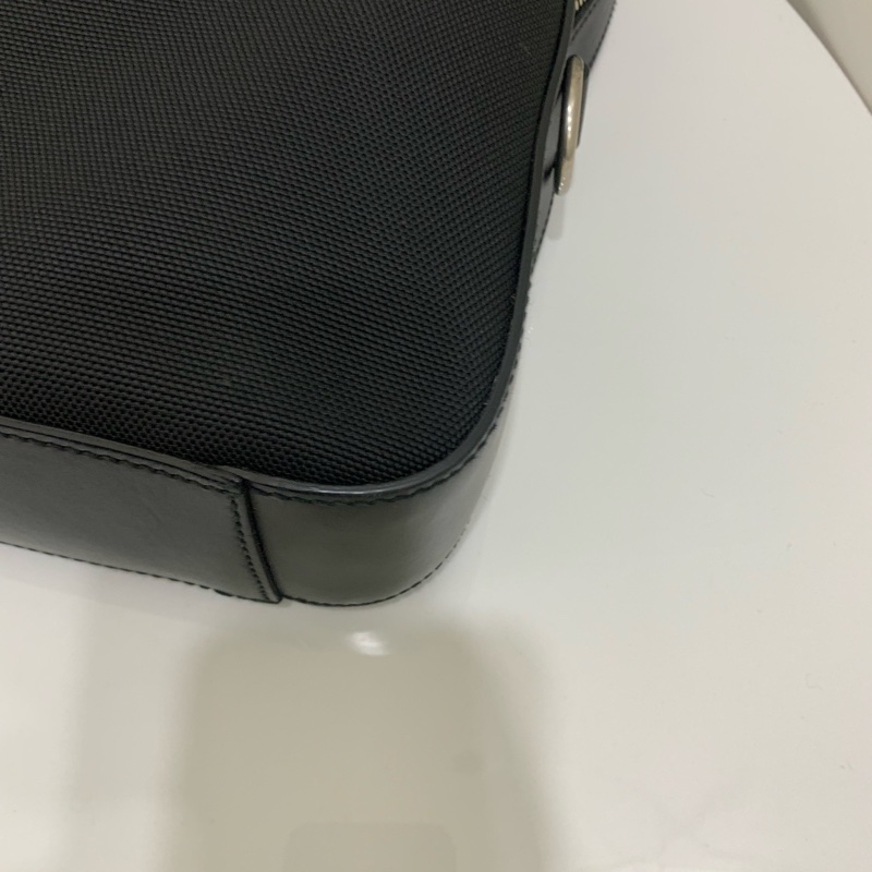 GUCCi/古馳 男士 黑色帆布手提公文包 無肩帶-6