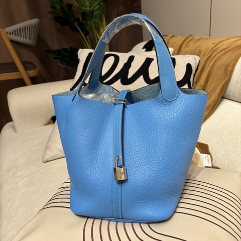 Hermes picotin 22,blue paradise