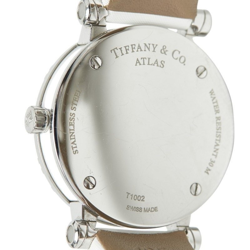 Tiffany & Co.) Atlas Heart 腕錶 Z1301.11.11A20A71A 石英白色錶盤不鏽鋼皮革尼龍錶帶小姐 TIFFANY&Co.-5