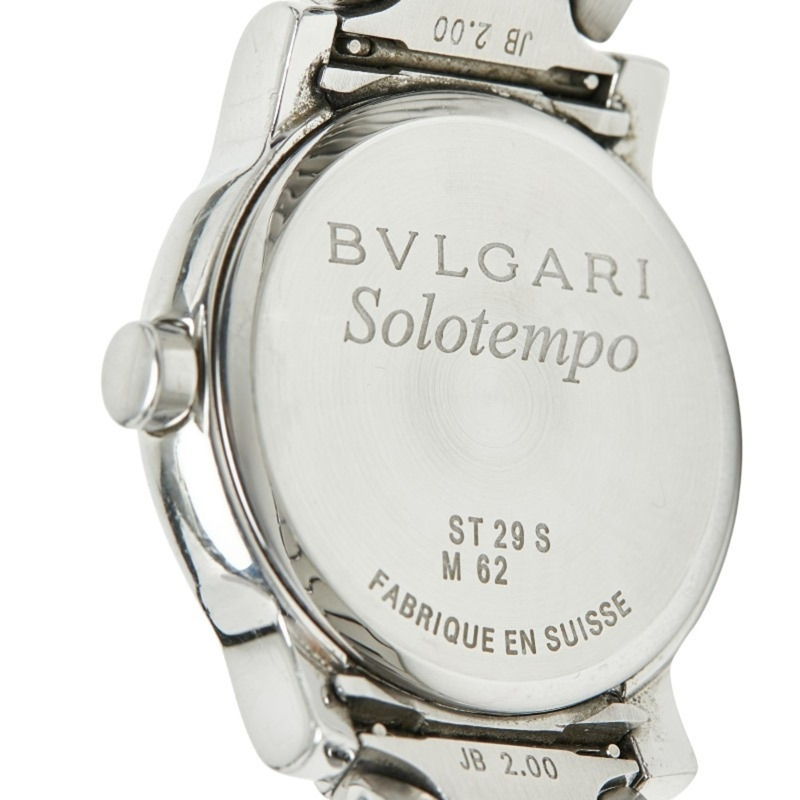 寶格麗 Solotempo ST29S 石英腕錶,白色錶盤,不鏽鋼錶殼,女士款,BVLGARI-5
